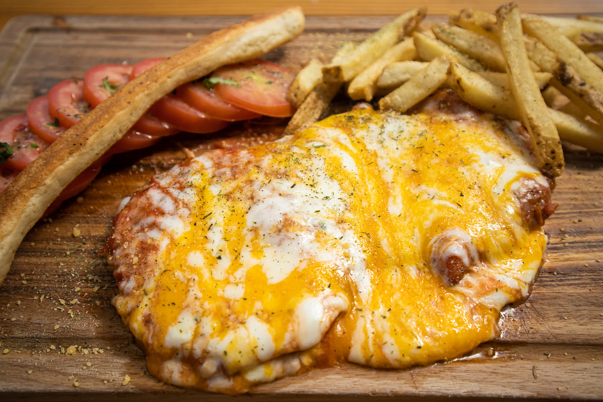 Milanesa En Salsa De 3 Quesos