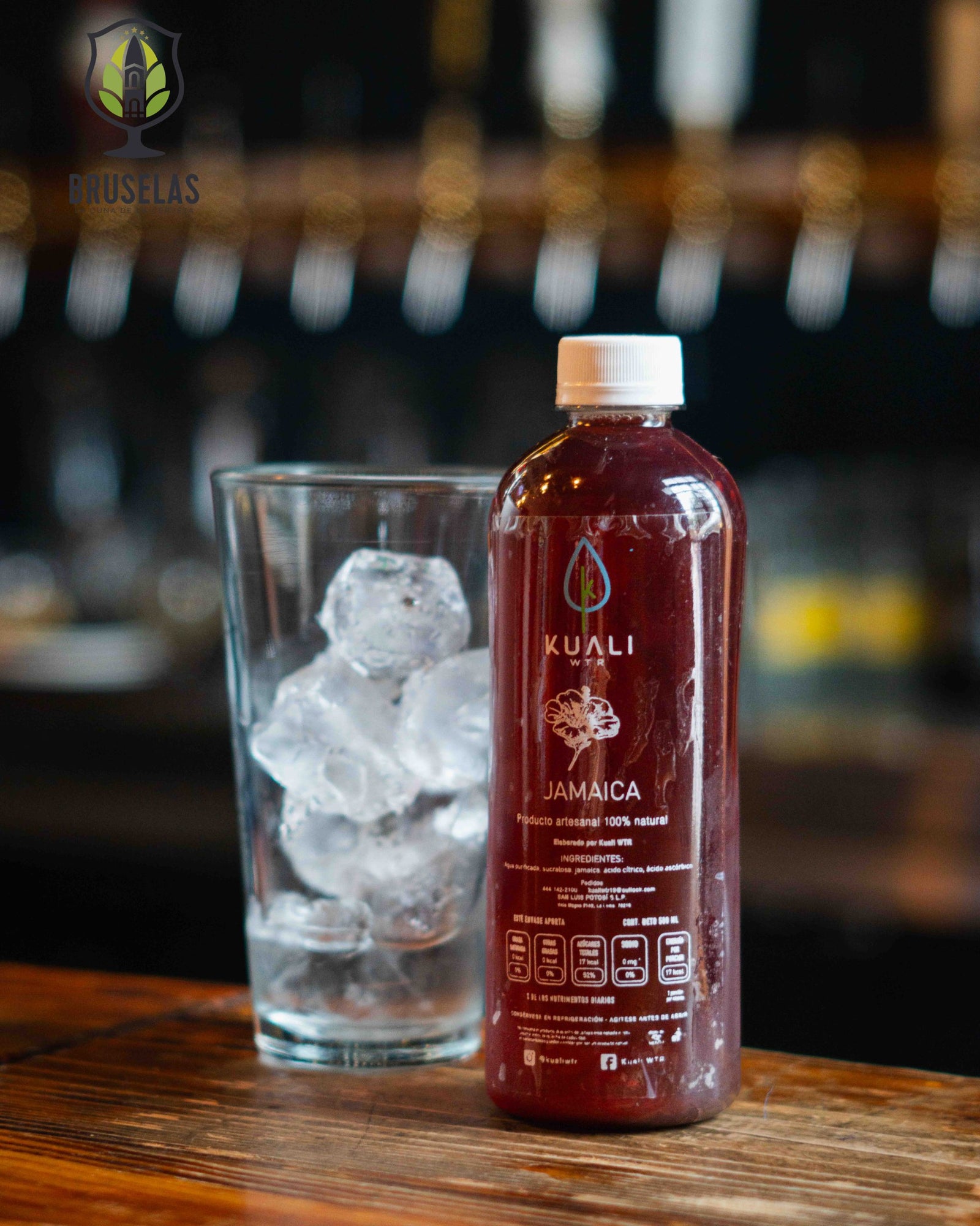 Agua de sabor jamaica