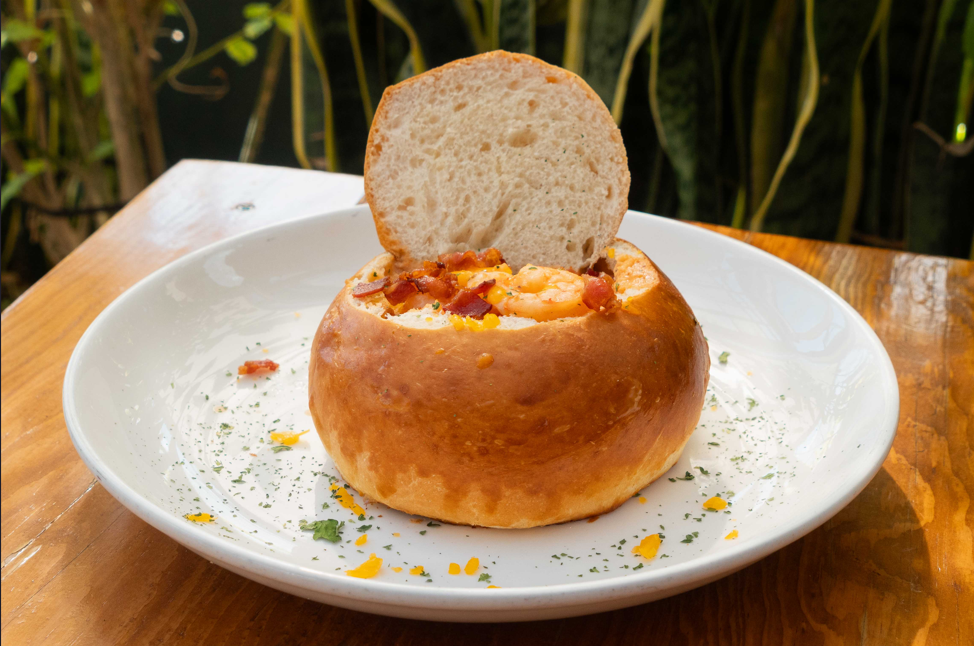 Crema Pomodoro y camaron
